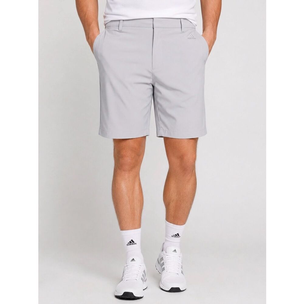 ADIDAS MENS BIG & TALL CLIMALITE 3-STRIPES GOLF SHORTS SZ 40 GRAY